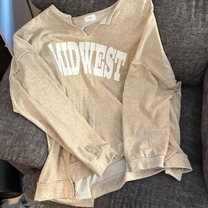 Midwest Beige Women's Sweater